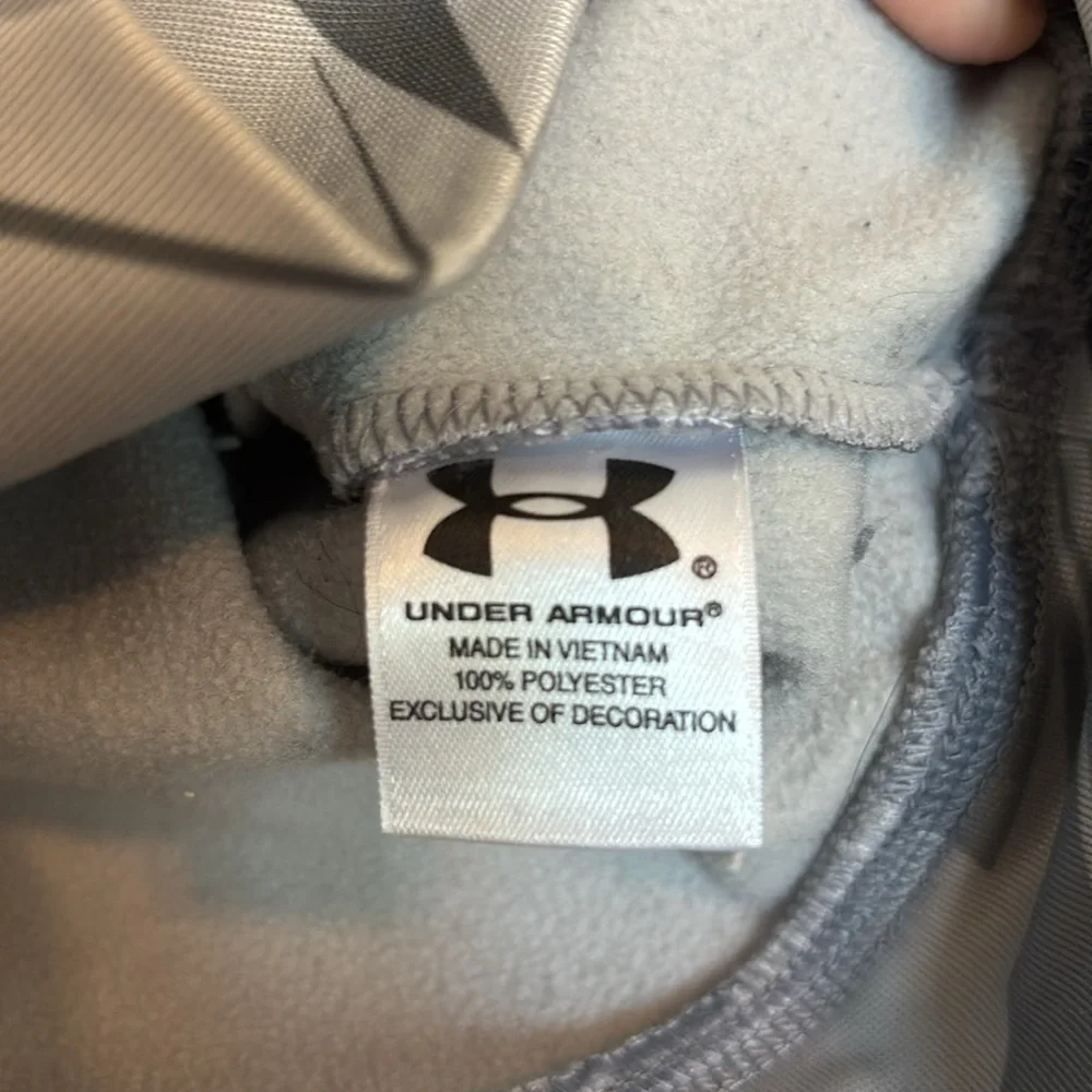 Under Armour Grey Hooded Sweatshirt Sz YXL EUC